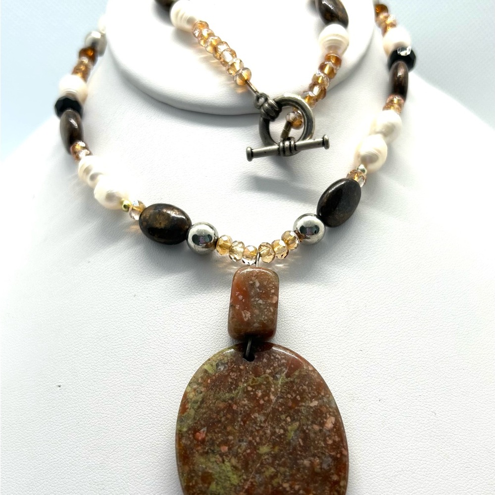 Unakite Jasper Necklace